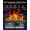 Smokeless Fire Glass 1/2 Inch Reflective Rocks High Temp Fireplace Glass